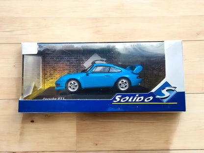 Miniature Solido 1/43 Porsche 993 RS clubsport bleue neuf