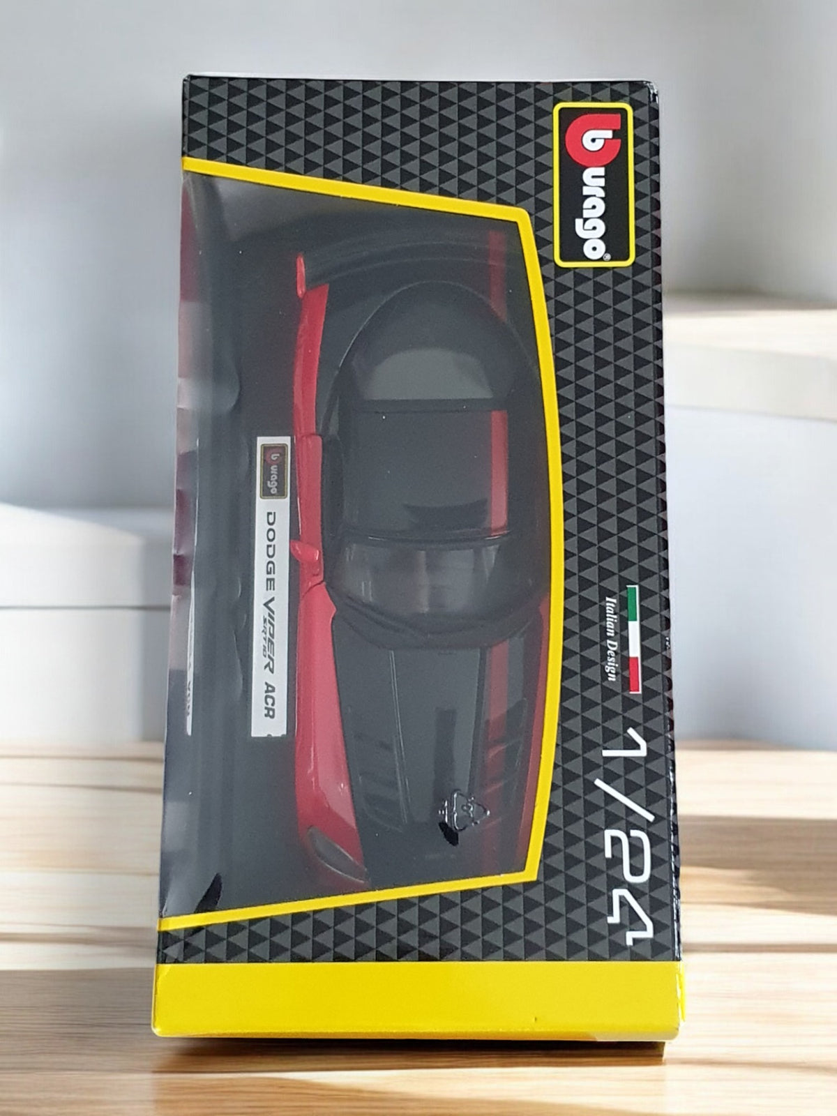 Miniature Bburago Dodge Viper Srt 10 Acr rouge 1/24