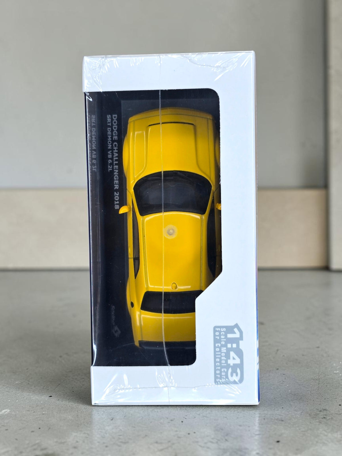 Solido Dodge Challenger SRT Demon 2018 Jaune 1/43 S4310308 – Neuve Scellée