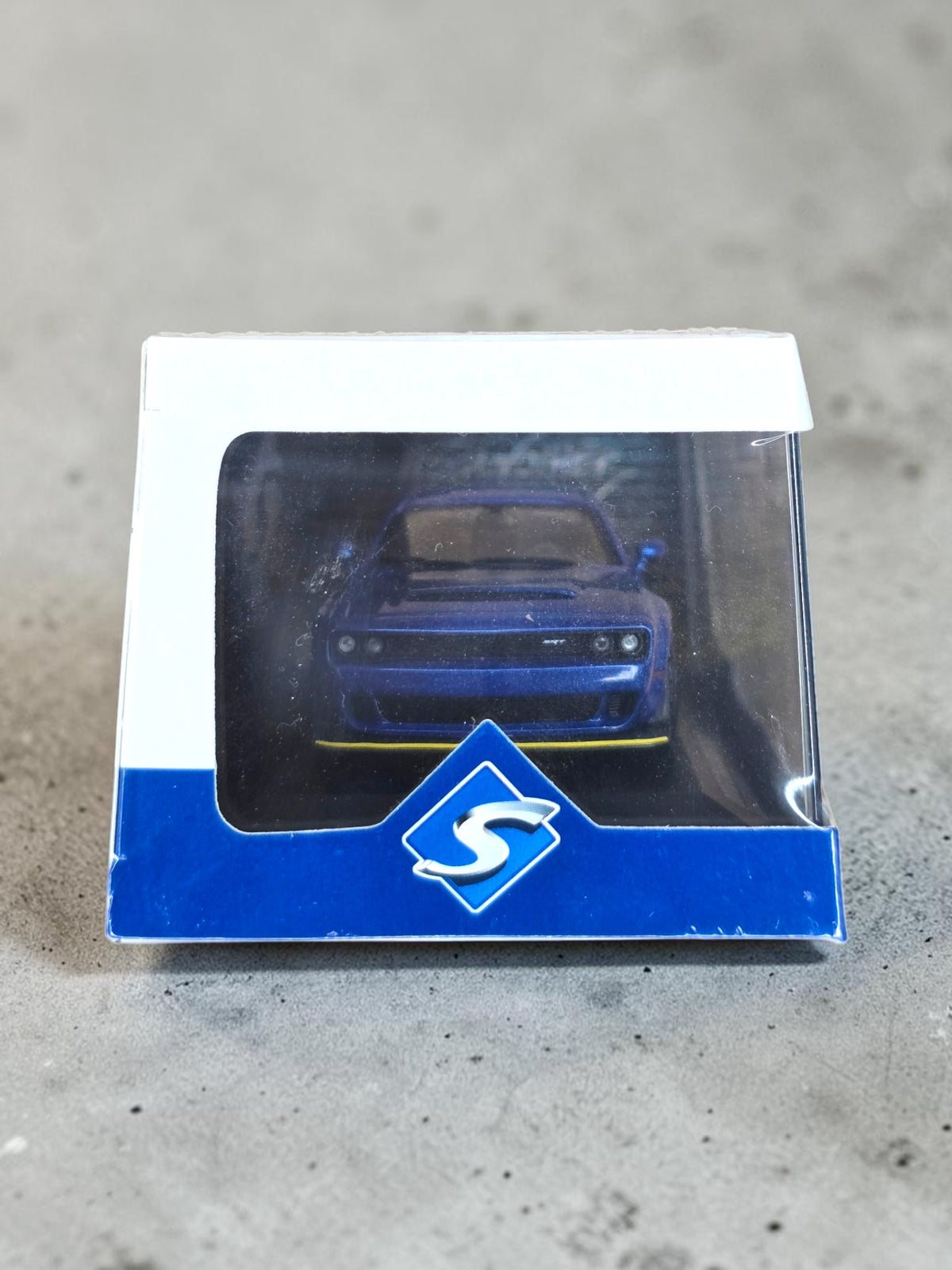 Solido Dodge Challenger SRT Demon V8 6.2L 2018 Electric Blue Pearl 1/43 S4310305 – Neuve Scellée