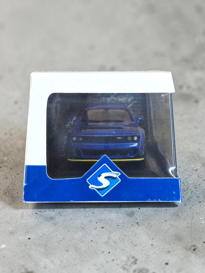 Solido Dodge Challenger SRT Demon V8 6.2L 2018 Electric Blue Pearl 1/43 S4310305 – Neuve Scellée