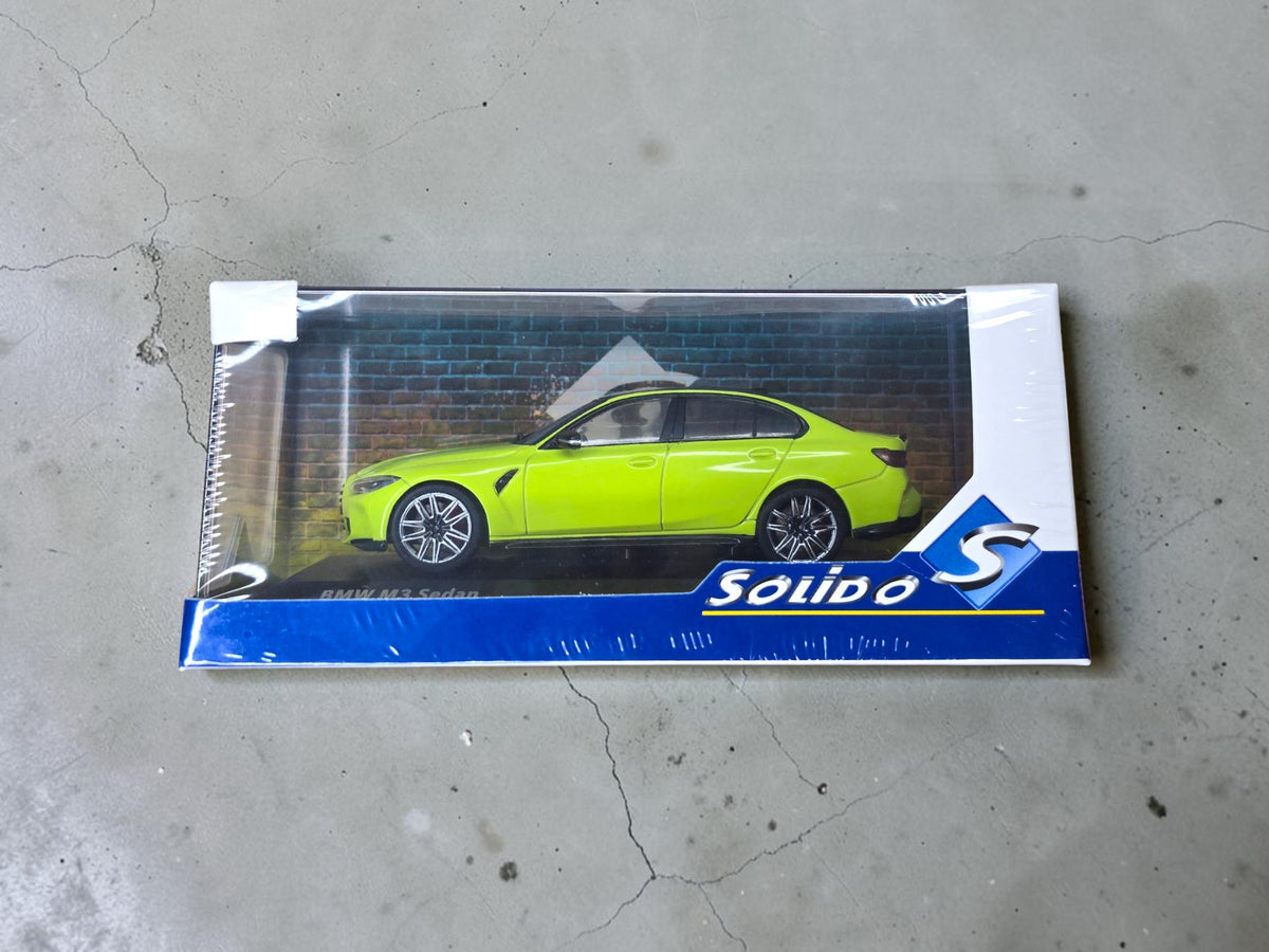 Solido BMW M3 Competition Sedan 2023 São Paulo Yellow 1/43 S4315303 – Neuve Scellée