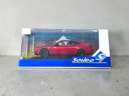 Solido BMW M4 (G82) Competition 2023 Imola Red 1/43 S4316001 – Neuve Scellée