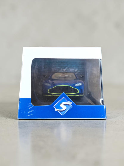 Solido Aston Martin V12 Vantage 2023 Blue Yellow 1/43 S4314103 – Neuve Scellée