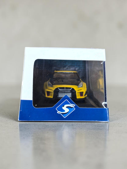 Solido Nissan GT-R R35 LBWK Silhouette 2019 Yellow 1/43 S4311206 – Neuve Scellée