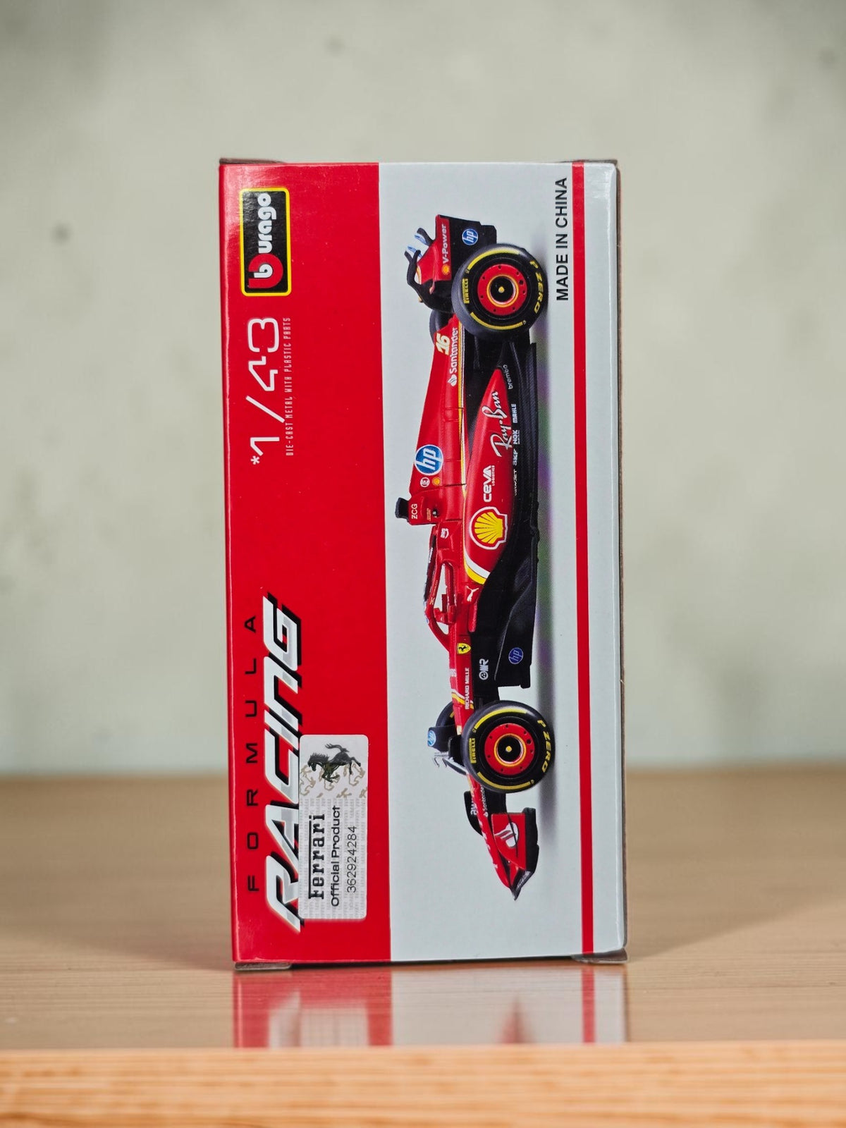Bburago Ferrari SF-24 Charles Leclerc #16 Winner Monaco GP 2024 – 1/43
