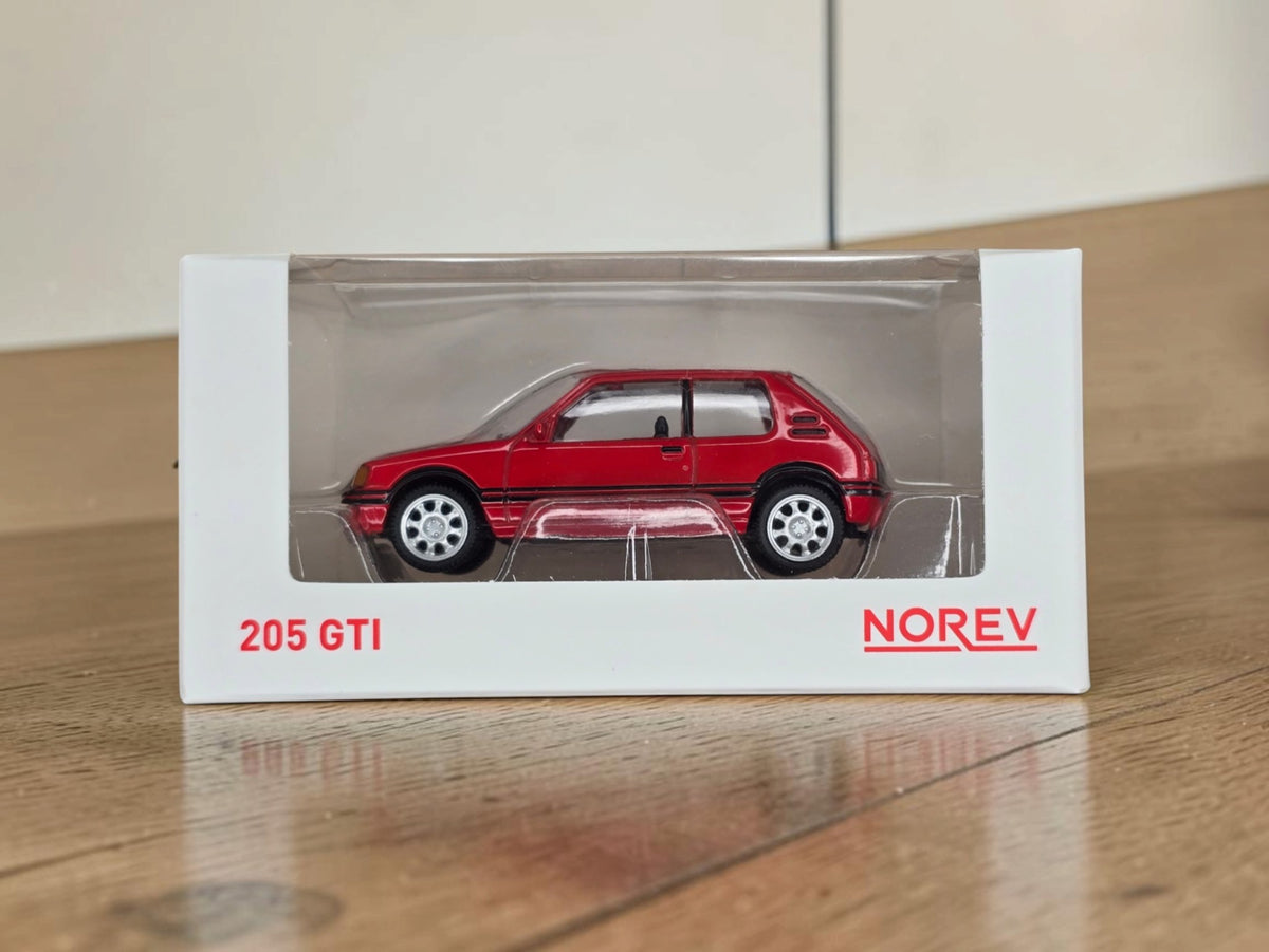 Peugeot 205 GTI Rouge 1/64 Norev