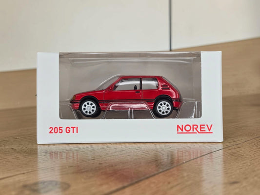 Peugeot 205 GTI Rouge 1/64 Norev
