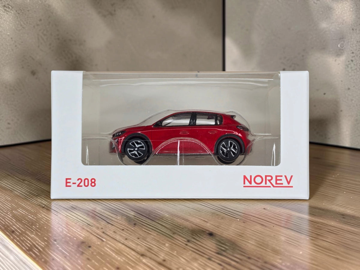 Peugeot E-208 Rouge 1/64 Norev